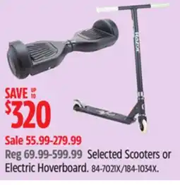 Canadian Tire Razor Selected Scooters or Electric Hoverboard offer