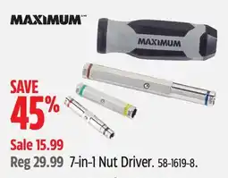 Canadian Tire Maximum 7-in-1 Nut Driver offer