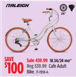 Canadian Tire Raleigh Cafe Adult Bike offer