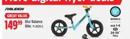 Canadian Tire RALEIGH Blur Balance Bike offer