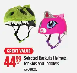 Canadian Tire STRATUS Selected Raskullz Helmets for Kids and Toddlers offer