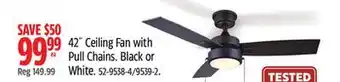 Canadian Tire Canarm 42˝ Ceiling Fan with Pull Chains offer