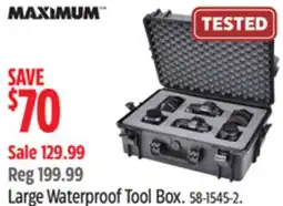 Canadian Tire MAXIMUM Waterproof Tool Box offer