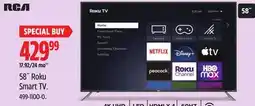 Canadian Tire RCA 58˝ Roku Smart TV offer