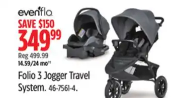 Canadian Tire Folio 3 Jogger Travel System offer