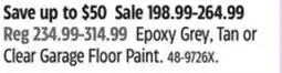 Canadian Tire Epoxyshield Epoxy Grey, Tan or Clear Garage Floor Paint offer