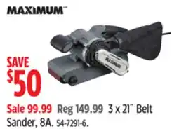 Canadian Tire Maximum 3 x 21˝ Belt Sander, 8A offer