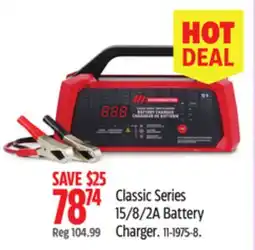 Canadian Tire MotoMaster Classic Series 15/8/2A Battery Charger offer