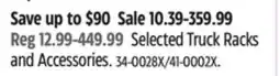 Canadian Tire CargoMaster Selected Truck Racks and Accessories offer