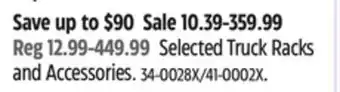 Canadian Tire CargoMaster Selected Truck Racks and Accessories offer
