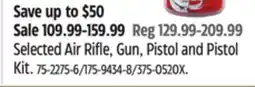 Canadian Tire Crosman Selected Air Rifle Gun, Pistol and Pistol Kit offer
