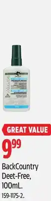 Canadian Tire Muskol BackCountry Deet-Free offer