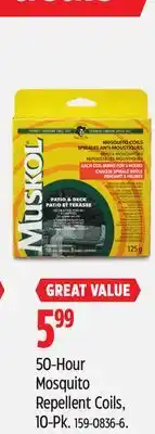 Canadian Tire Muskol 50-Hour Mosquito Repellent Coils offer