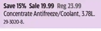 Canadian Tire Prestone Concentrate Antifreeze/Coolant offer