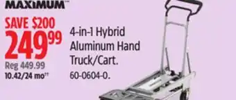 Canadian Tire MAXIMUM 4-in-1 Hybrid Aluminum Hand Truck/Cart offer