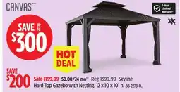 Canadian Tire Canvas Skyline Hard-Top Gazebo with Netting offer