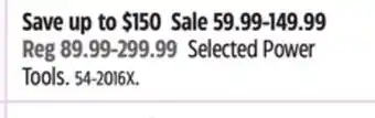 Canadian Tire MAXIMUM Selected Power Tools offer