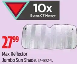 Canadian Tire Max Reflector Jumbo Sun Shade offer