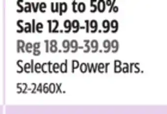 Canadian Tire Noma Selected Power Bars offer