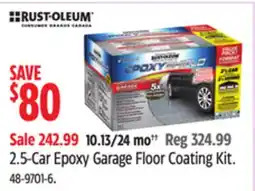 Canadian Tire Rust-Oleum 2.5-Car Epoxy Garage Floor Coating Kit offer