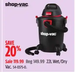 Canadian Tire Shop-Vac Made 22L Wet/Dry Vac offer