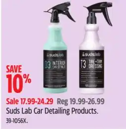 Canadian Tire Suds Lab Car Detailing Products offer