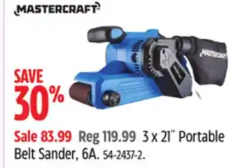 Canadian Tire Mastercraft 3 x 21˝ Portable Belt Sander offer
