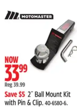 Canadian Tire MotoMaster 2 Mount Kit with pin & Clip offer