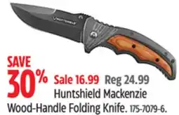 Canadian Tire Huntshield Mackenzie Wood-Handle Folding Knife offer