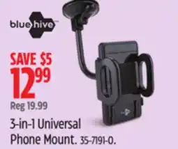 Canadian Tire Bluehive 3-in-1 Universal Phone Mount offer