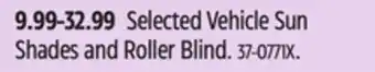 Canadian Tire AutoTrends Selected Vehicle Sun Shades and Roller Blind offer