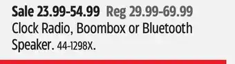 Canadian Tire Clock Radio, Boombox or Bluetooth Speaker offer