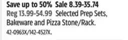 Canadian Tire Master Chef Selected Prep Sets, Bakeware and Pizza Stone/Rack offer