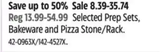 Canadian Tire Master Chef Selected Prep Sets, Bakeware and Pizza Stone/Rack offer