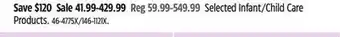 Canadian Tire Evenflo Selected Infant/Child Care Products offer