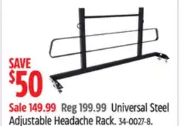 Canadian Tire Cargomaster Universal Steel Adjustable Headache Rack offer