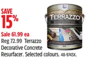 Canadian Tire Terrazzo Decorative Concrete Resurfacer offer