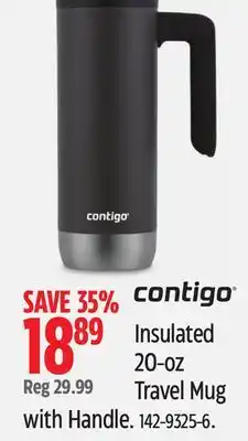 Canadian Tire Contigo Insulated 20-oz Travel Mug with Handle offer