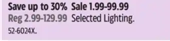 Canadian Tire Noma Selected Lighting offer