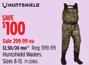Canadian Tire Huntshield Waders offer
