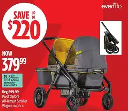 Canadian Tire Evenflo Pivot Xplore All-Terrain Stroller Wagon offer