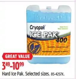 Canadian Tire Cryopak Hard Ice Pak offer