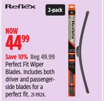 Canadian Tire Reflex Perfect Fit Wiper Blades offer