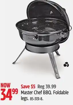 Canadian Tire Master Chef BBQ. Foldable legs offer