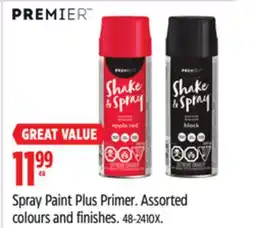 Canadian Tire Premier Paint Spray Paint Plus Primer offer