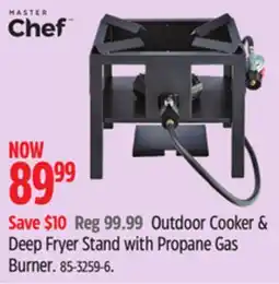Canadian Tire MASTER Chef Outdoor Cooker & Deep Fryer Stand with Propane Gas Burner offer
