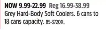 Canadian Tire Outbound Grey Hard-Body Soft Coolers offer