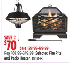 Canadian Tire For-Living Selected Fire Pits and Patio Heater offer