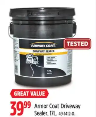 Canadian Tire Armor Coat Driveway Sealer offer