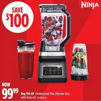 Canadian Tire Ninja Professional Plus Blender Duo with Auto-iQ offer